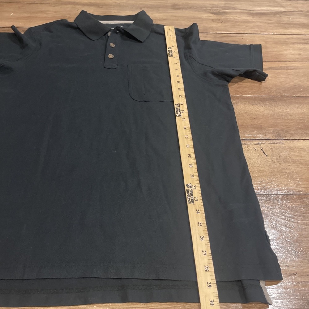 Duluth Trading Polo Shirt Mens M Blue Short Sleeve Cotton Workwear Relaxed - Picture 9 of 10